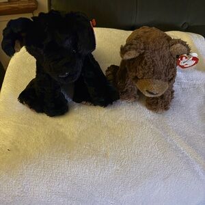 Ty Pepper Black Plush & Ty Cocoa Plush Toy